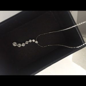 Brand new sterling silver zc necklace with box